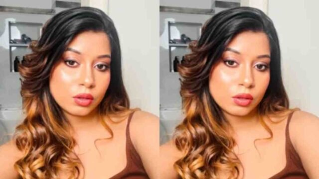 Abby Banerjee Stripping Fully Nude Live Teasing Her Boobs
