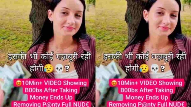 Trending Video Hot Girl Shows Boobs After Taking Money & Fucking in Park