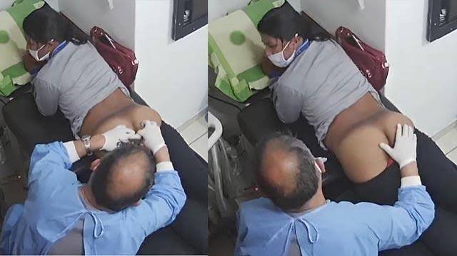 Tamil Mallu Women in Clinic Room Fingering Her Pussy by Doctor Captured in CCTV