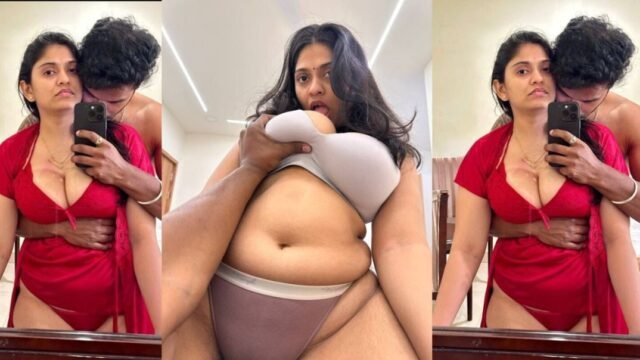 Beautiful Big Ass Sexy Indian Married Cheater Milf Blowjob Fucking with Young Boyfriend MMS